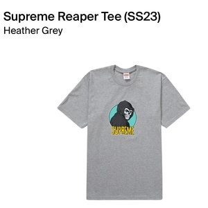 Supreme Reaper Tee SS23 Heather Grey 2XL